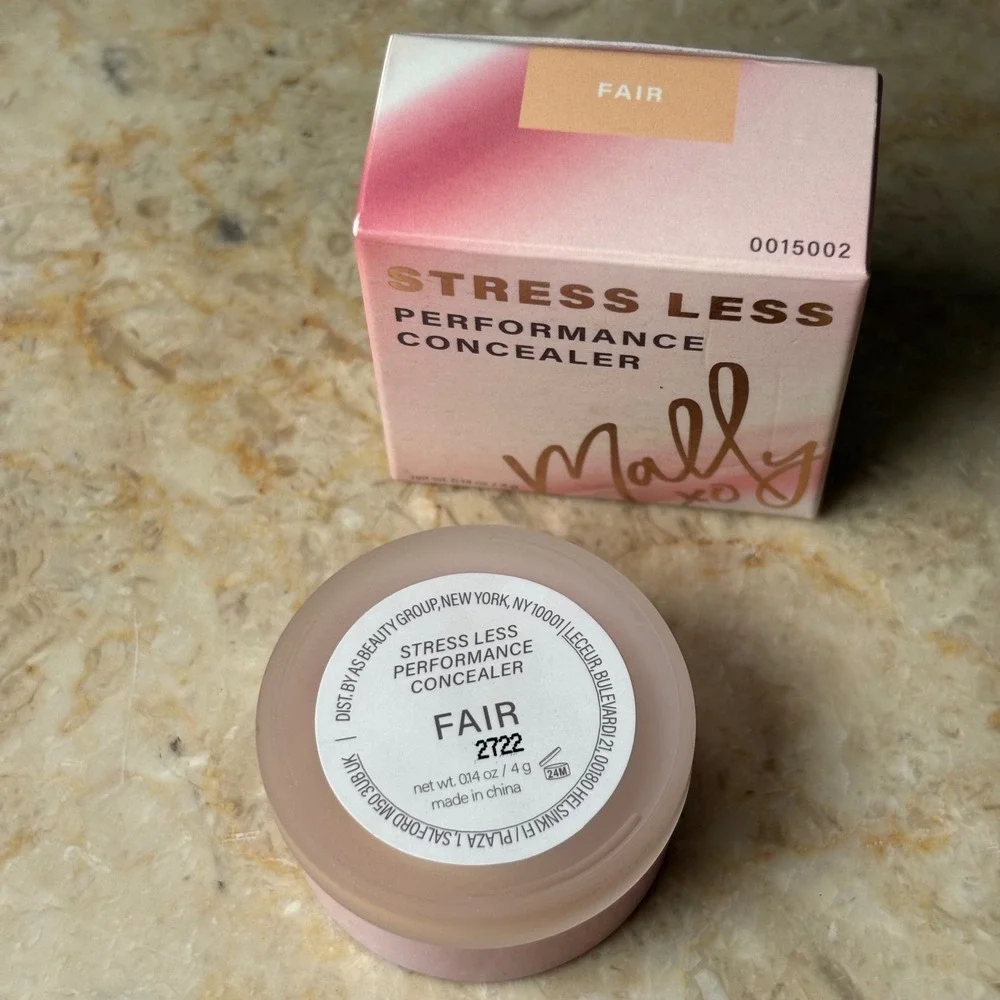 Mally Stress Less Performance Concealer 0.14oz Fair Cream Full Coverage Pot